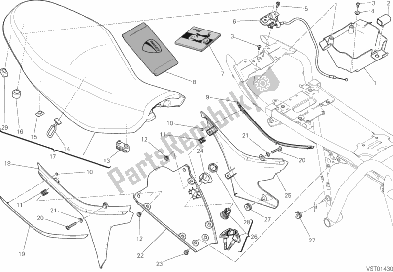 Toutes les pièces pour le Siège du Ducati Scrambler Icon Thailand 803 2018